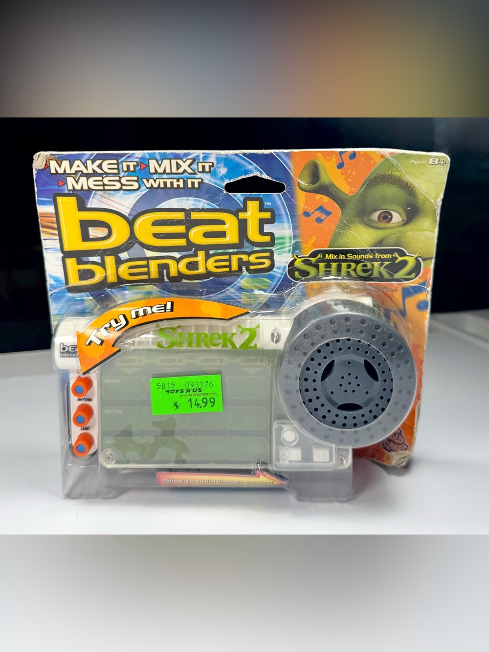 Vintage 2003 Beat Blenders Shrek 2 Handheld DJ Music Maker MIX Wild Planet New!